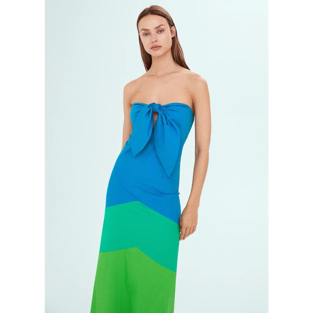 Simon Miller Blue and Green Maxi Dress